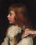 Valentine Cameron Prinsep Prints Portrait of a boy oil on canvas